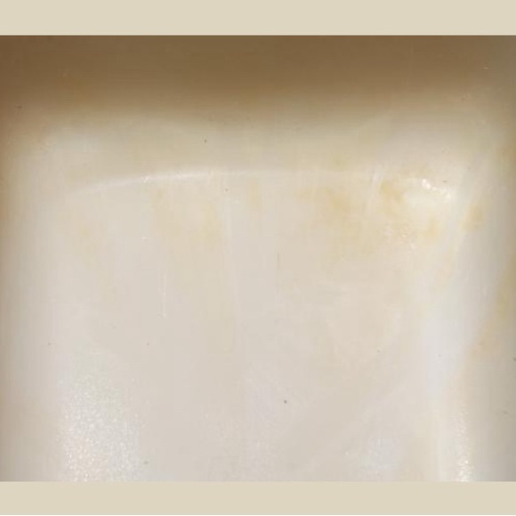 Fire King ivory or custard glass loaf pan. - Picture 3 of 4